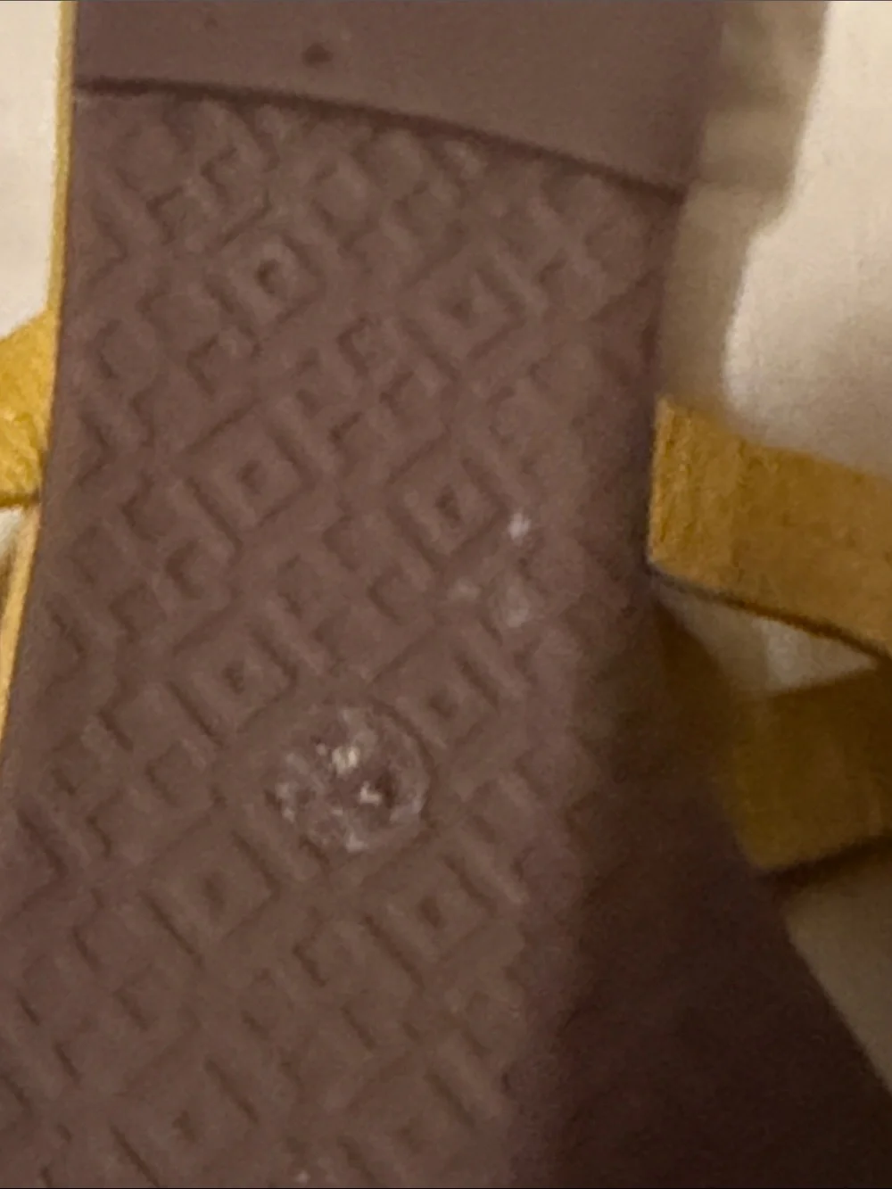 Tory Burch Mustard Yellow Miller Logo Thong Sandals
